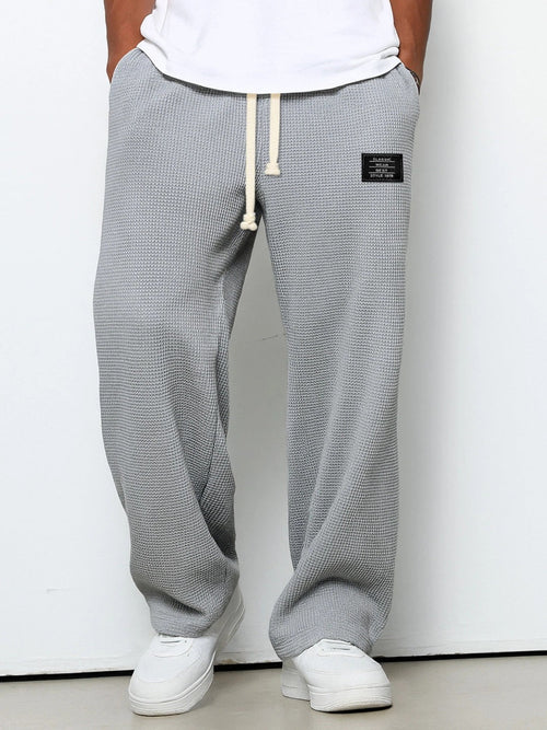 Wide-Leg Trousers – Cotton Blend Adjustable Waist – Men's Smart Casual Australia
