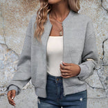 Women's Cardigan – Soft Cozy Relaxed Fit – Autumn Winter Layering Australia in Gray