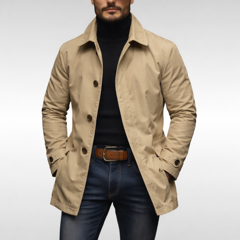 Weatherproof Jacket – Quilted Insulated Button-Up – Regular Fit – Men's Winter Outerwear Australia