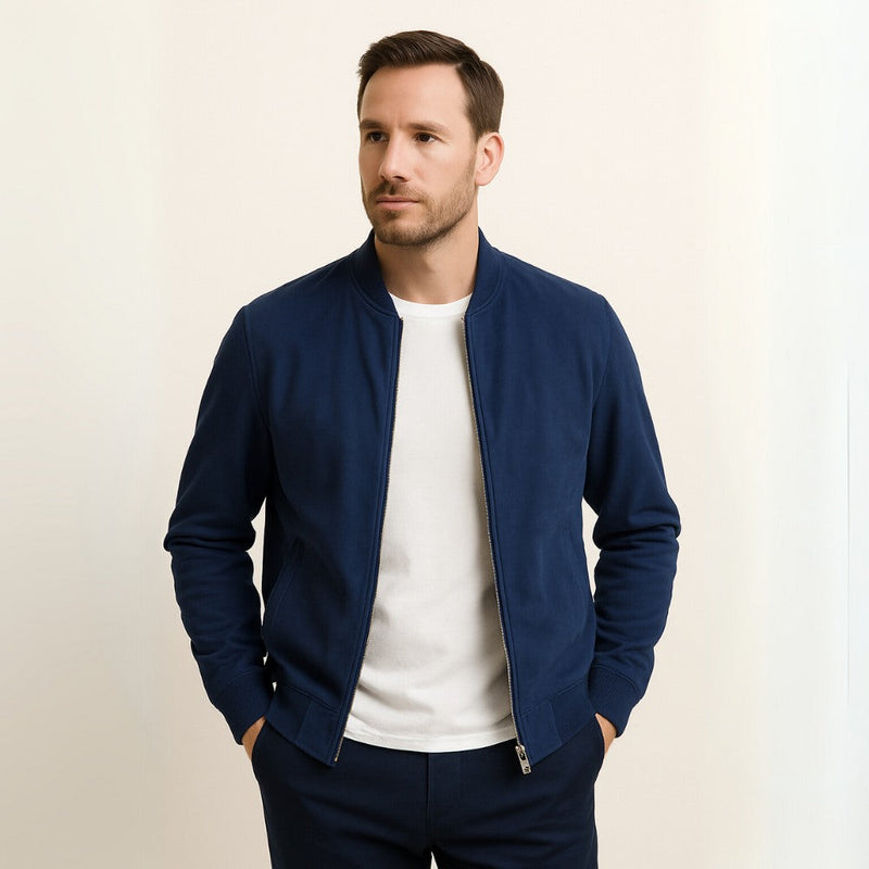 Suede Jacket – Tailored Adjustable Cuffs – Slim Fit – Men's Smart Casual Outerwear Australia