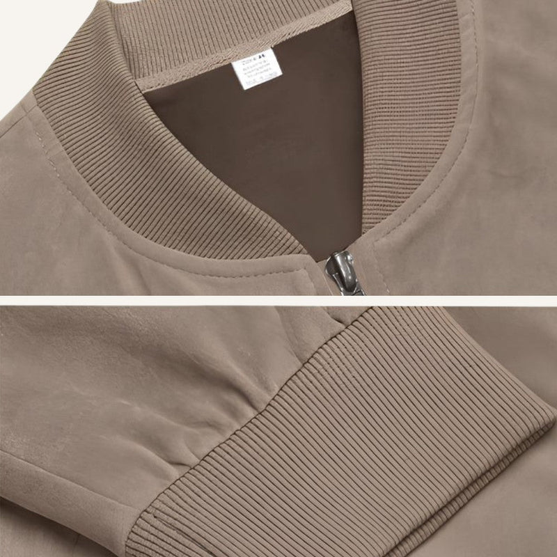 Suede Jacket – Tailored Adjustable Cuffs – Slim Fit – Men's Smart Casual Outerwear Australia