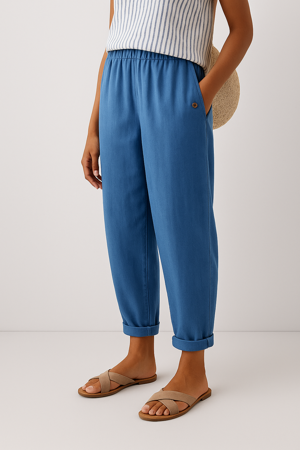 Lurevia | Elegant Straight-Leg Trousers