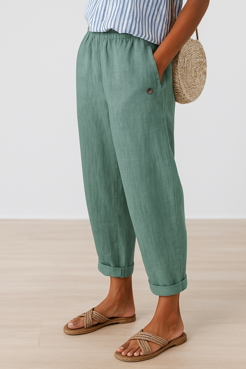 Lurevia | Elegant Straight-Leg Trousers