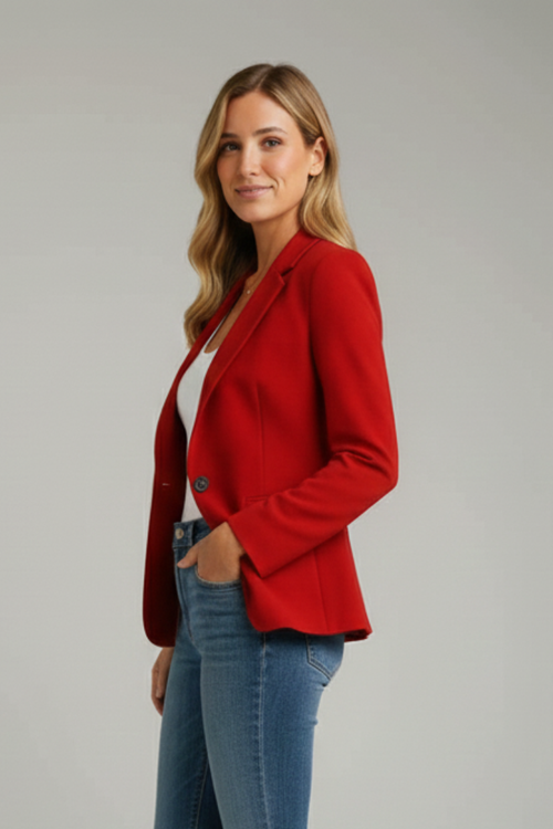 Women's Blazer – Sharp Tailored Notched Lapel – Office Casual Australia