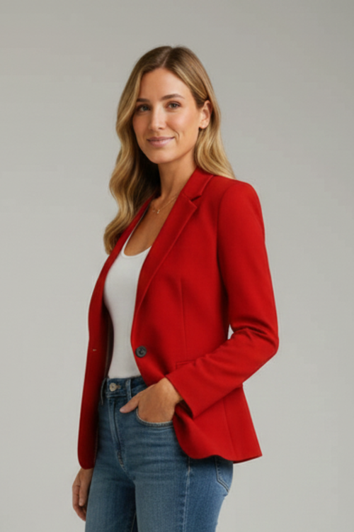 Women's Blazer – Sharp Tailored Notched Lapel – Office Casual Australia