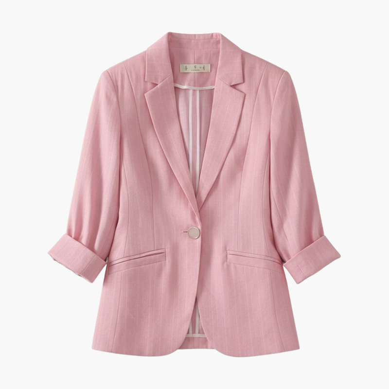 Women's Blazer – Tailored 3/4 Sleeve – Notched Lapel Smart Casual Australia