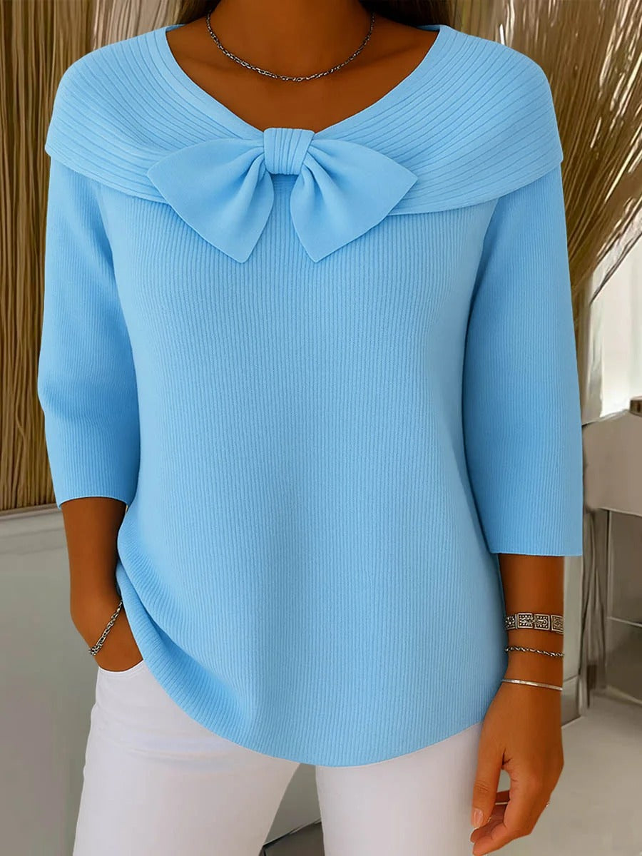 Éloise | Elegant Bow Detail Women’s Sweater