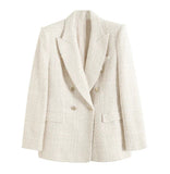 Women's Blazer – Tailored Breathable Fit – Office Casual Australia in Beige