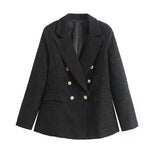 Women's Blazer – Tailored Breathable Fit – Office Casual Australia in Black