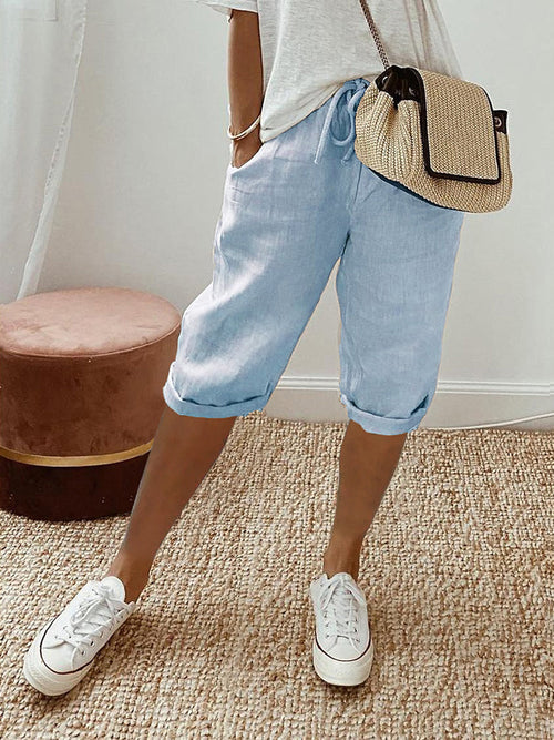 Women's Summer Shorts – Lightweight Drawstring Waist – Relaxed Fit Australia