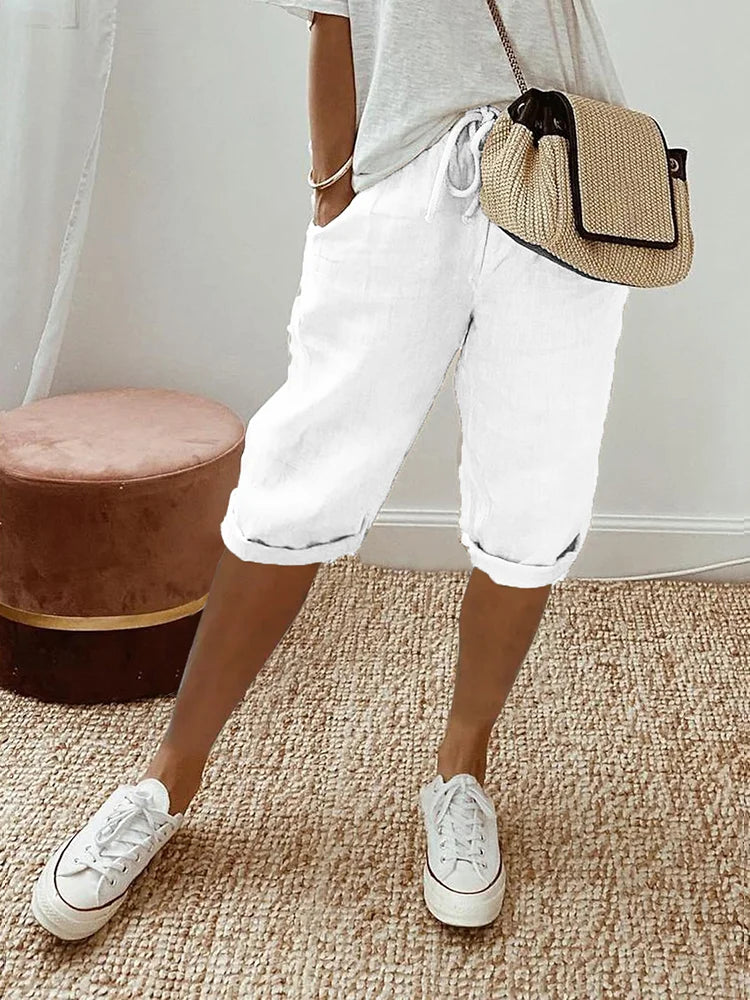 Women's Summer Shorts – Lightweight Drawstring Waist – Relaxed Fit Australia