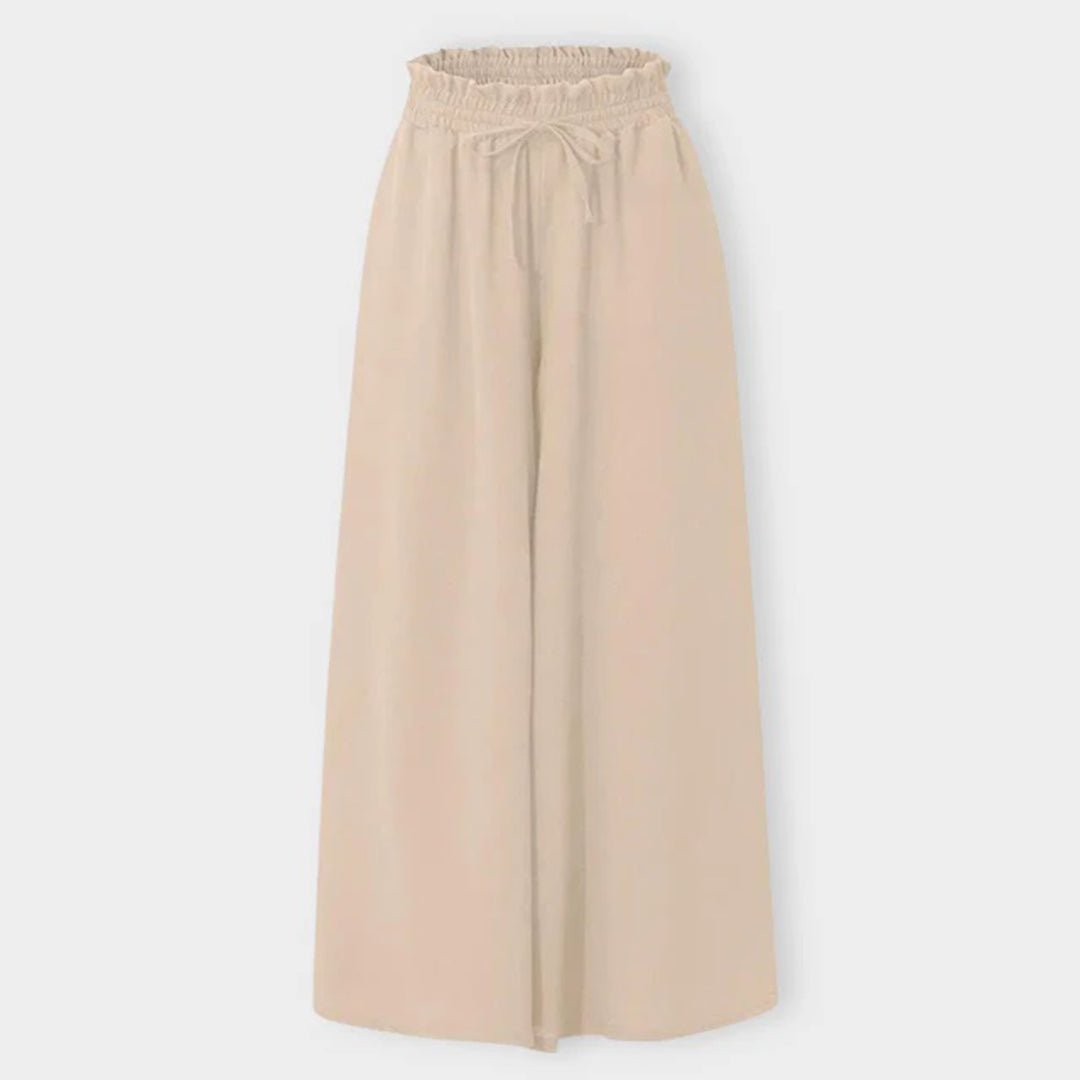 Julia | Stylish High Waisted Wide Leg Palazzo Trousers