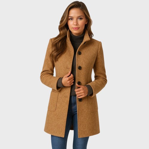 Women's Tailored Coat – Structured Warm – Winter Office Wear Australia