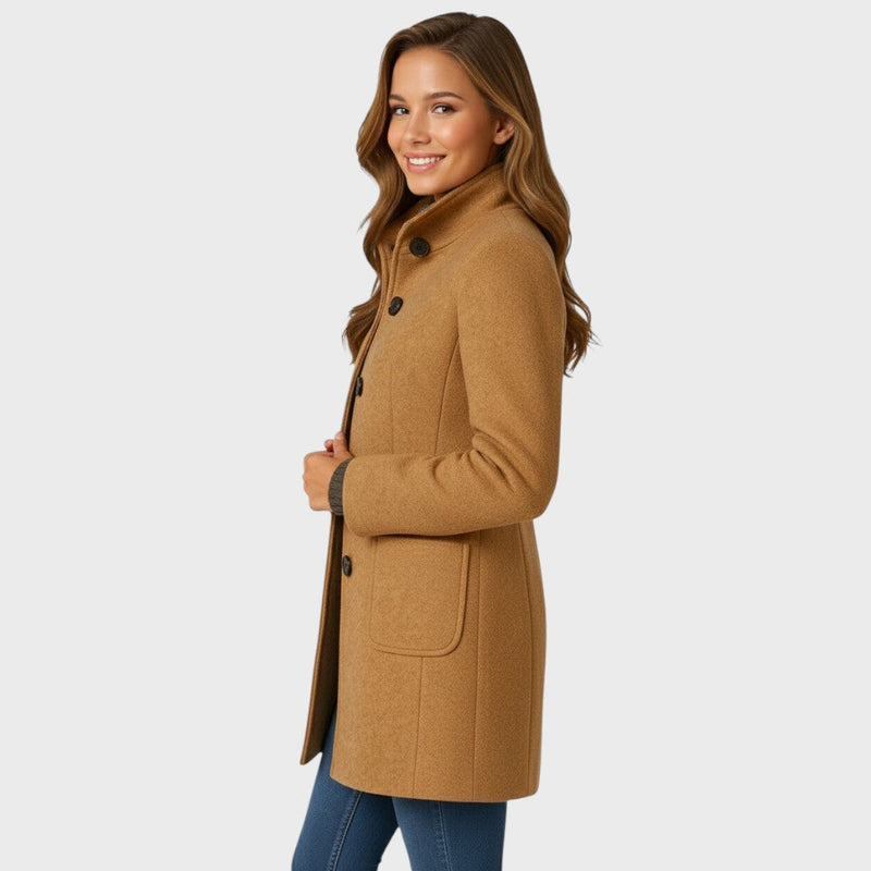 Women's Tailored Coat – Structured Warm – Winter Office Wear Australia