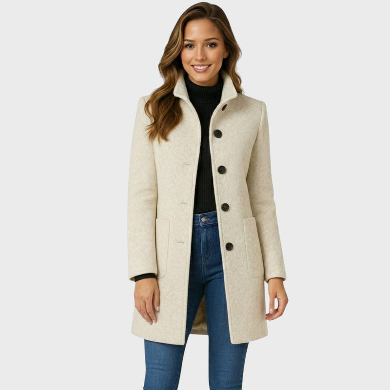 Women's Tailored Coat – Structured Warm – Winter Office Wear Australia