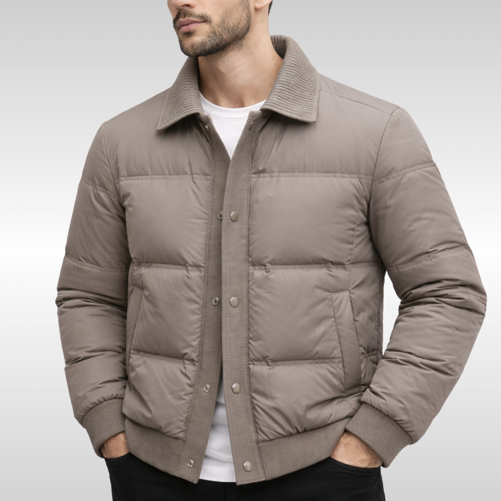 Louis Men’s Puffer Jacket – Insulated Warm Winter Coat