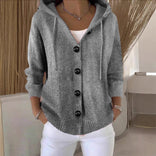 Women's Lightweight Cardigan – Open-Front Knit – Relaxed Layering Australia in Gray