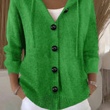 Women's Lightweight Cardigan – Open-Front Knit – Relaxed Layering Australia in Green