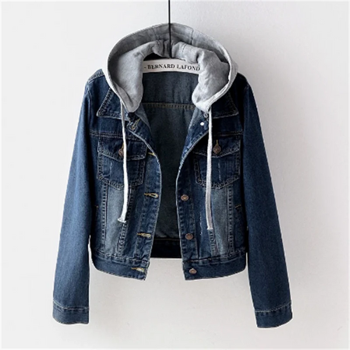 Women's Denim Jacket – Removable Hood Casual – Australia