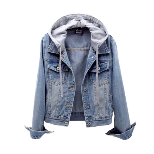 Women's Denim Jacket – Removable Hood Casual – Australia
