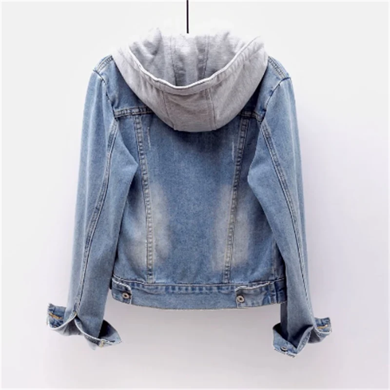 Luna | Stylish Casual Women's Denim Jacket with Removable Hood