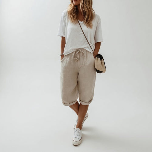 Women's Bermuda Shorts – Relaxed Knee-Length Stretch – Casual Australia