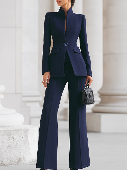 Women's Suit Set – Tailored Wide-Leg Trousers – Office Australia