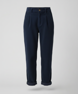 Women's Corduroy Trousers – High-Rise Elastic Waist – Casual Winter Australia in Blue