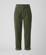 Women's Corduroy Trousers – High-Rise Elastic Waist – Casual Winter Australia in Green