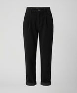 Women's Corduroy Trousers – High-Rise Elastic Waist – Casual Winter Australia in Black
