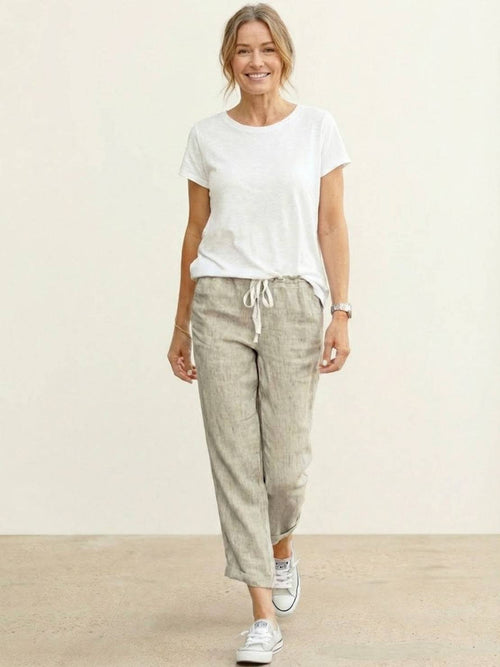 Women's Casual Pants – Relaxed Drawstring Waist – Everyday Australia