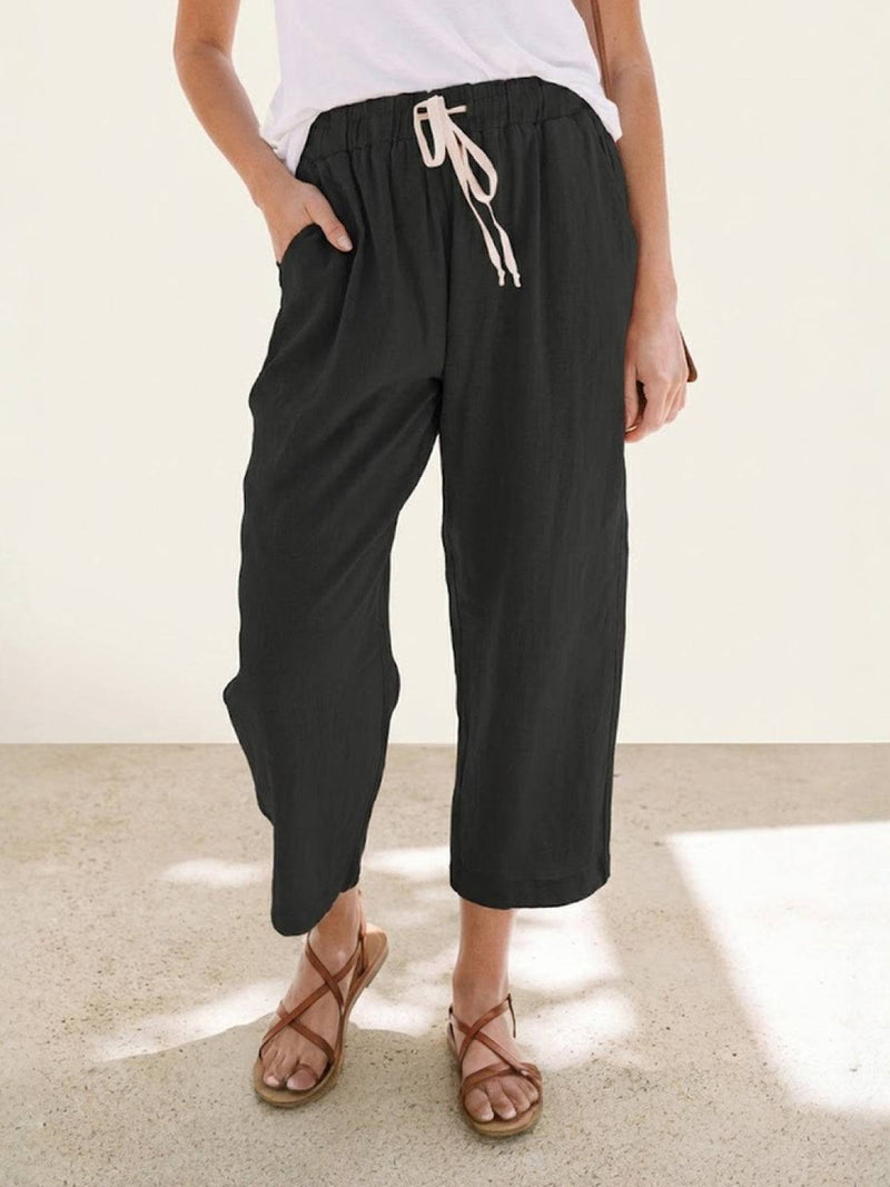 Women's Casual Pants – Relaxed Drawstring Waist – Everyday Australia