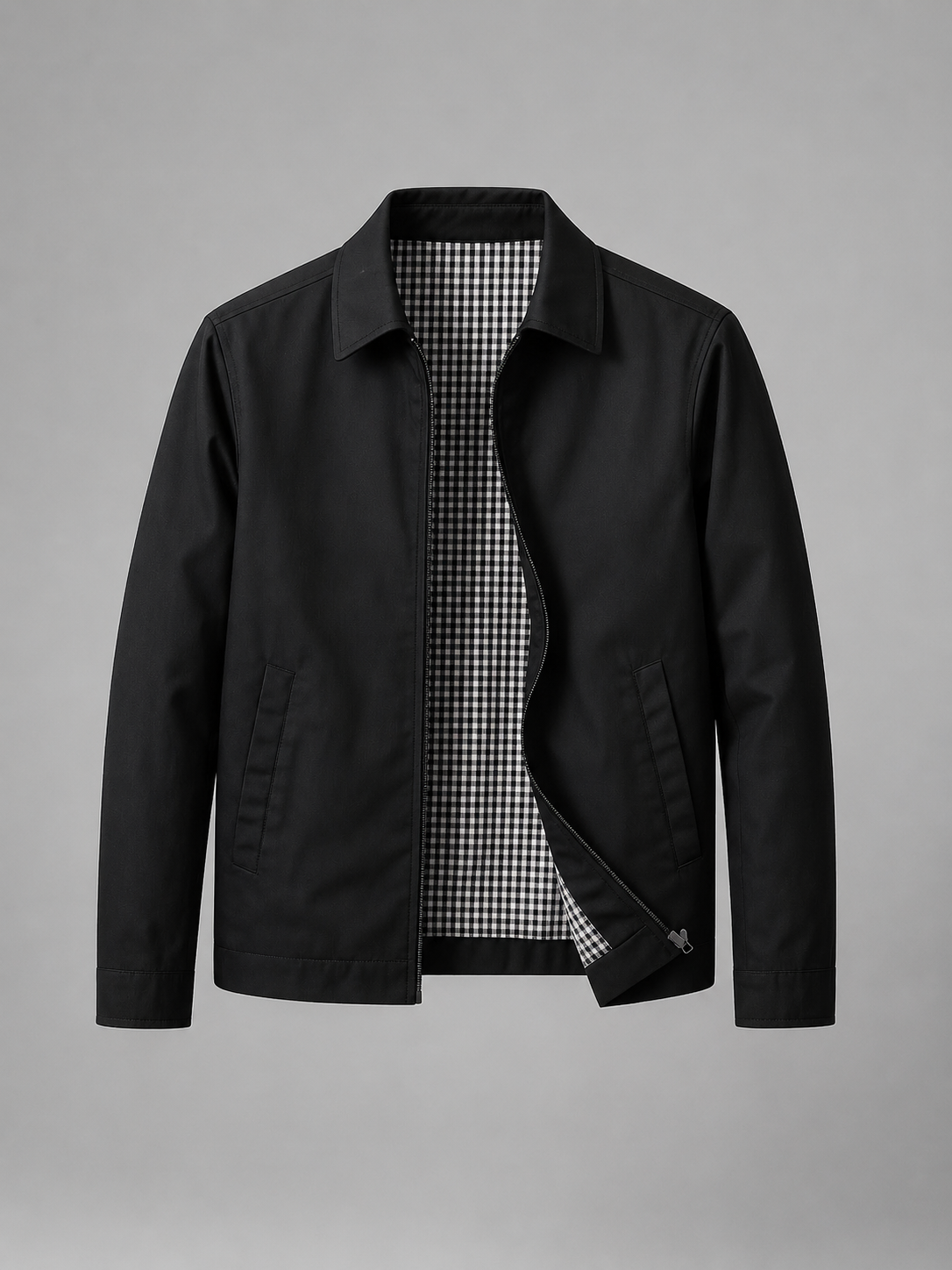 Men’s Lightweight Zip Jacket – Smart Casual British Style