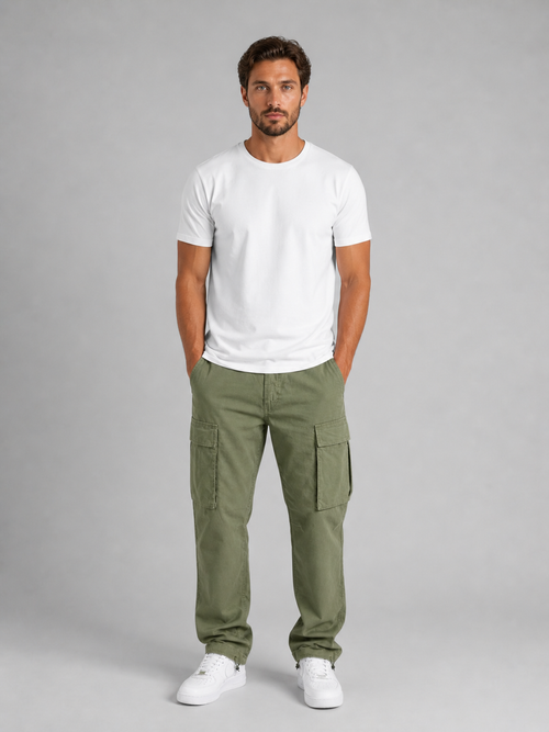 Men’s Relaxed Fit Cargo Trousers – Everyday Utility Style