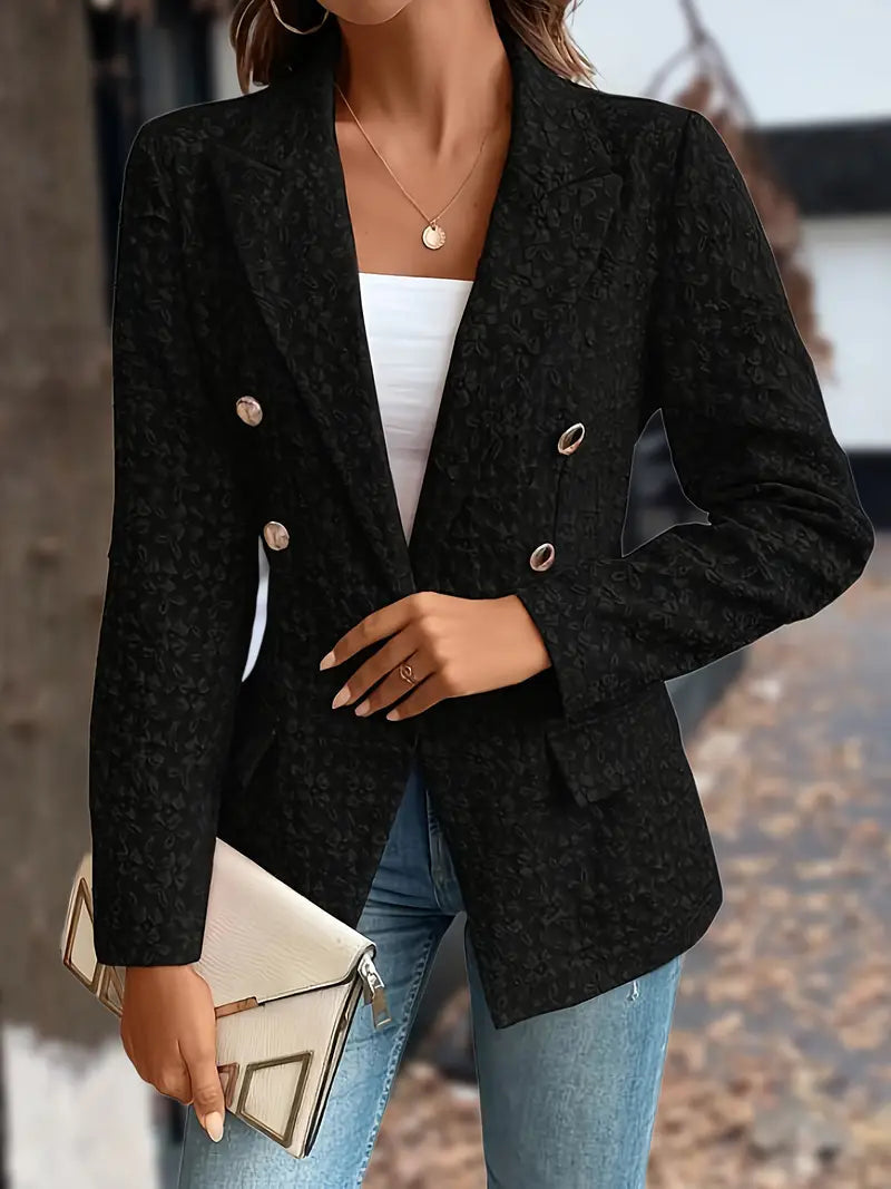 Women's Double-Breasted Blazer – Tailored Structured Fit – Office Australia