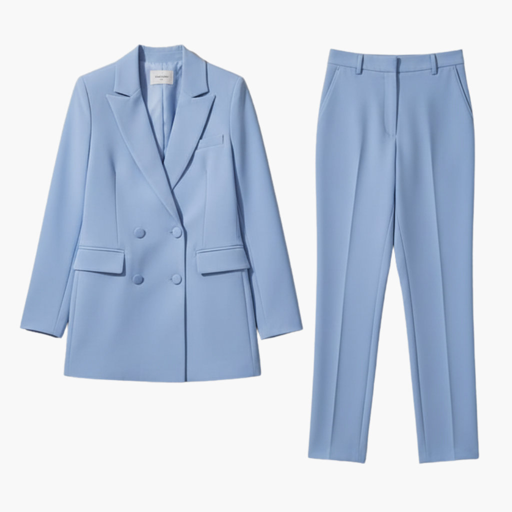 Veronique | Elegant Double-Breasted Tailored Women’s Suit Set
