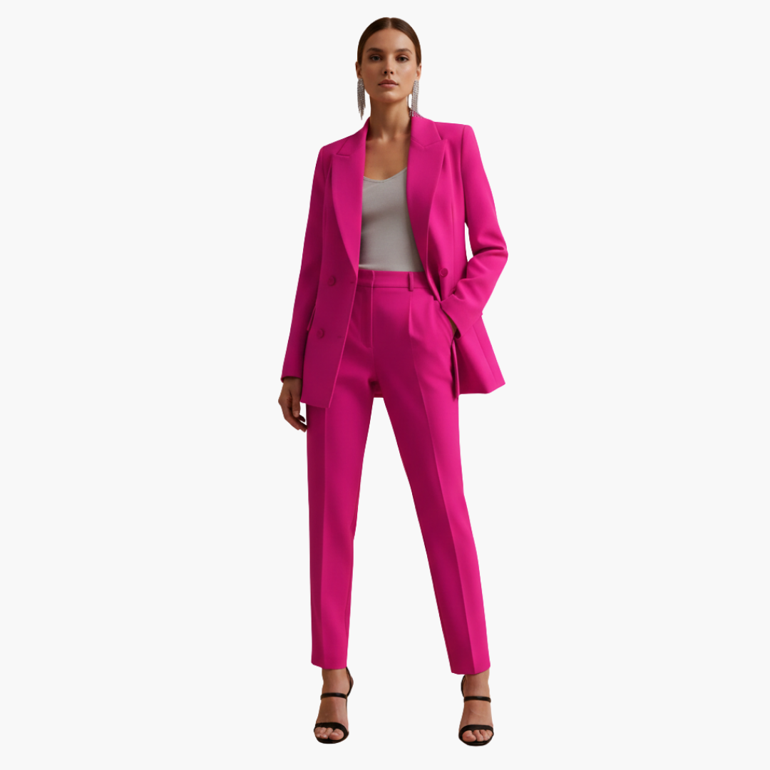 Veronique | Elegant Double-Breasted Tailored Women’s Suit Set