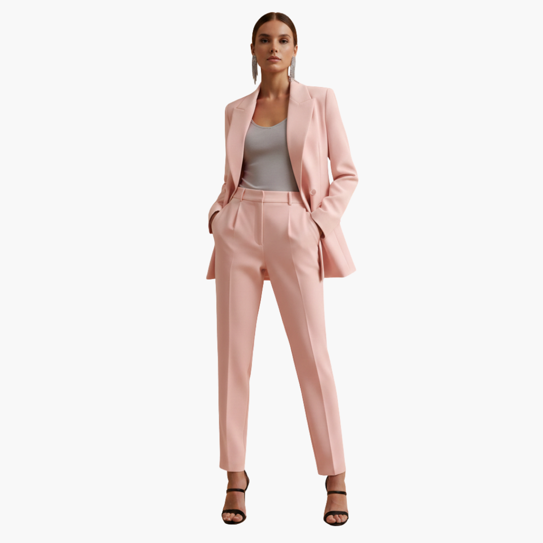 Veronique | Elegant Double-Breasted Tailored Women’s Suit Set