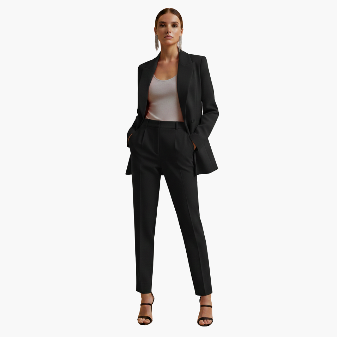 Veronique | Elegant Double-Breasted Tailored Women’s Suit Set