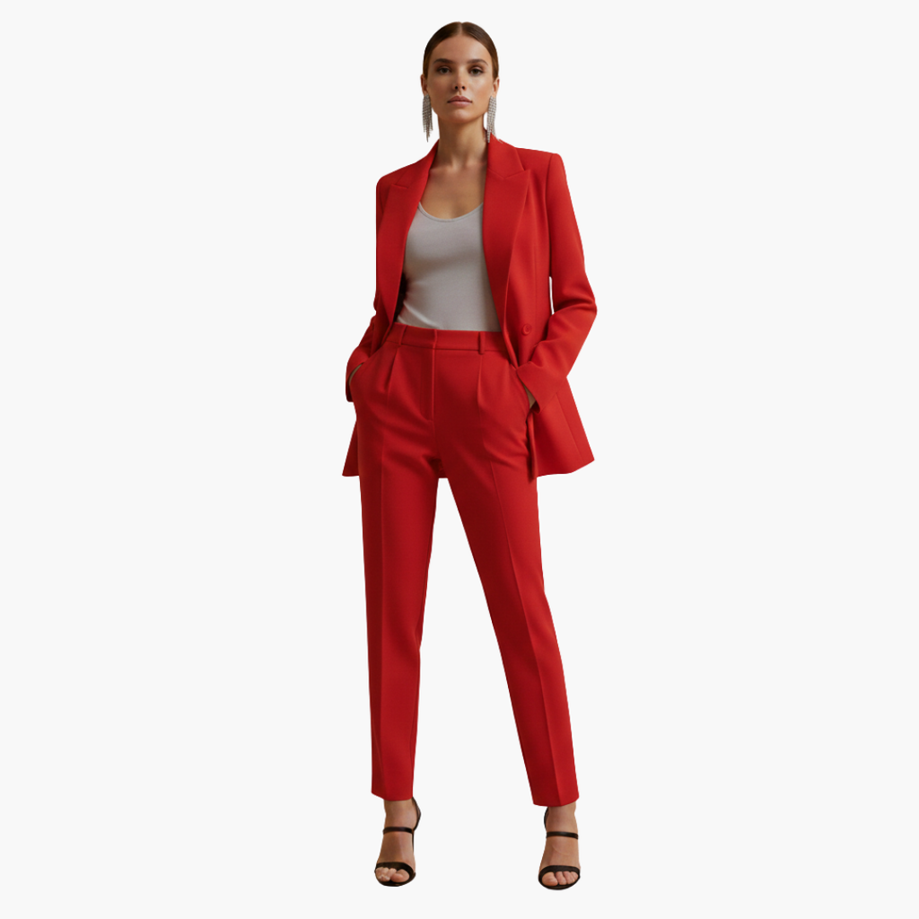 Veronique | Elegant Double-Breasted Tailored Women’s Suit Set