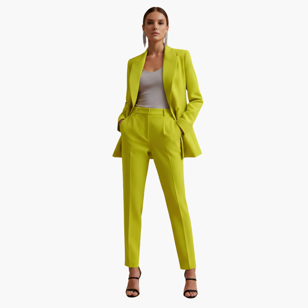 Veronique | Elegant Double-Breasted Tailored Women’s Suit Set