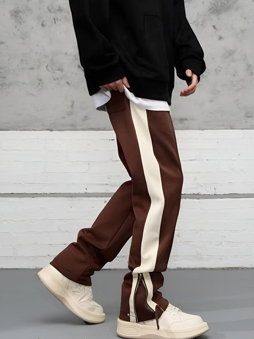 Sweatpants – Cotton Blend Wide-Leg – Men's Casual Streetwear Australia