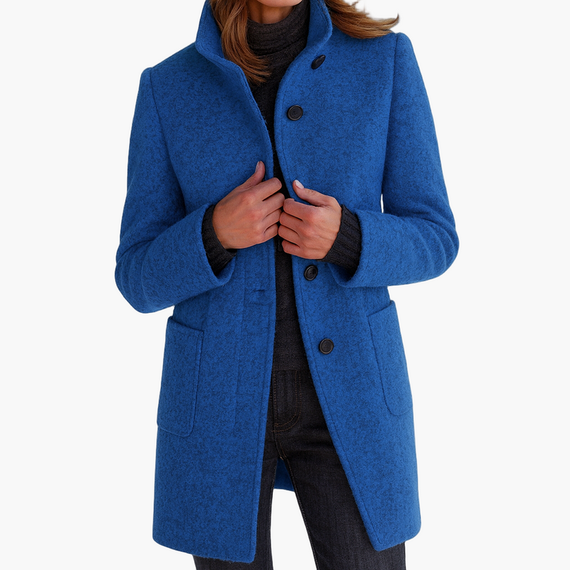 Women's Winter Jacket – Stand Collar Feminine Cut – Casual Australia