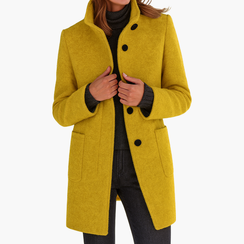Women's Winter Jacket – Stand Collar Feminine Cut – Casual Australia