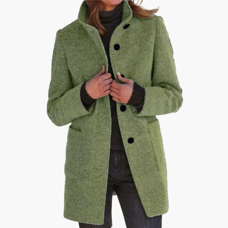 Women's Winter Jacket – Stand Collar Feminine Cut – Casual Australia