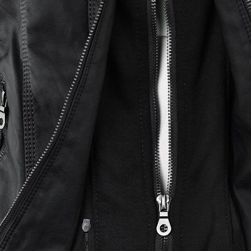 Women's Faux Leather Jacket – Water-Resistant Hooded – Winter Australia