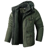 Fleece Jacket – Insulated Water-Repellent Hooded – Regular Fit – Men's Winter Outerwear Australia in Green