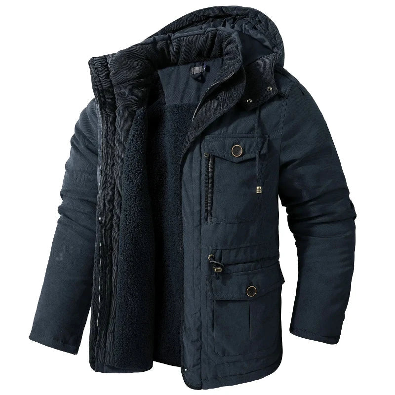 Fleece Jacket – Insulated Water-Repellent Hooded – Regular Fit – Men's Winter Outerwear Australia
