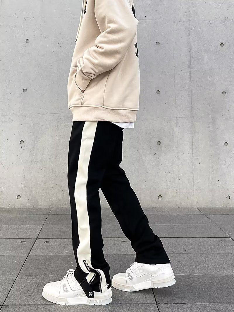 Sweatpants – Cotton Blend Wide-Leg – Men's Casual Streetwear Australia