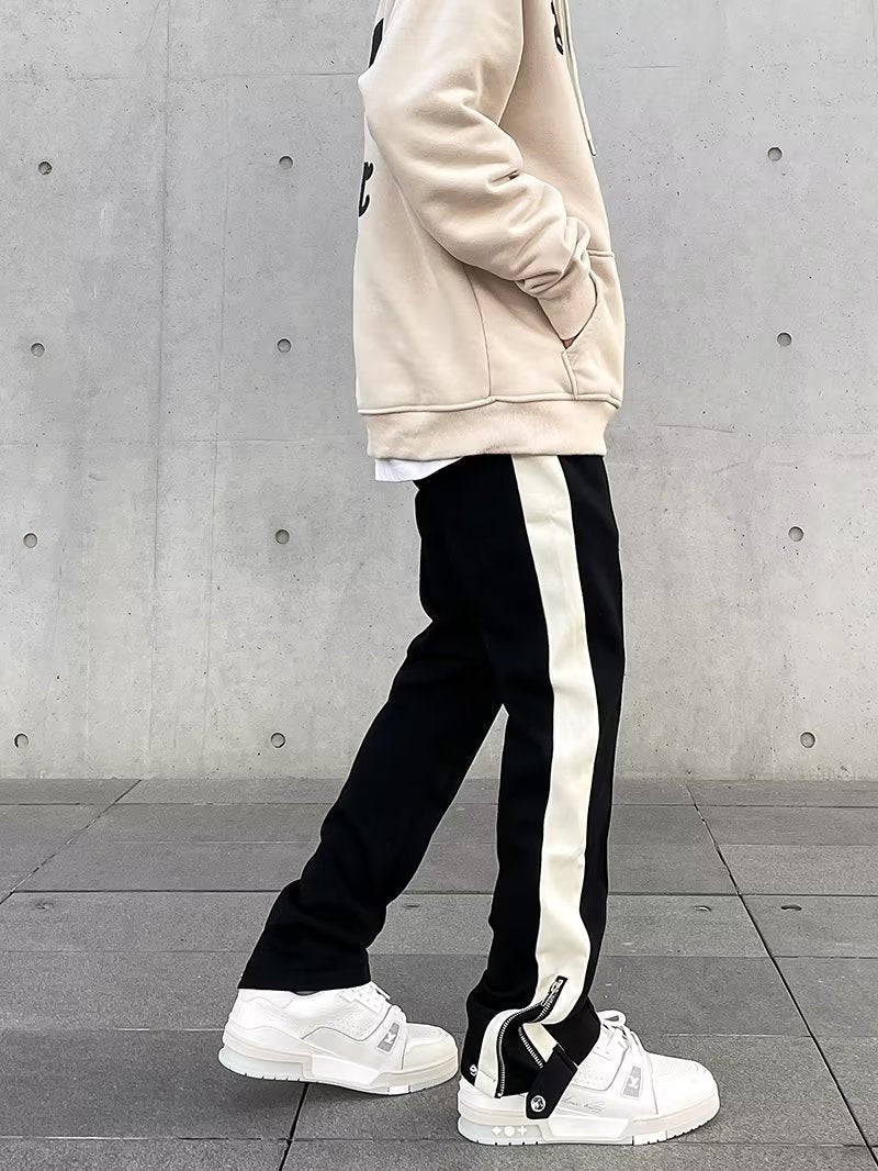 Sweatpants – Cotton Blend Wide-Leg – Men's Casual Streetwear Australia